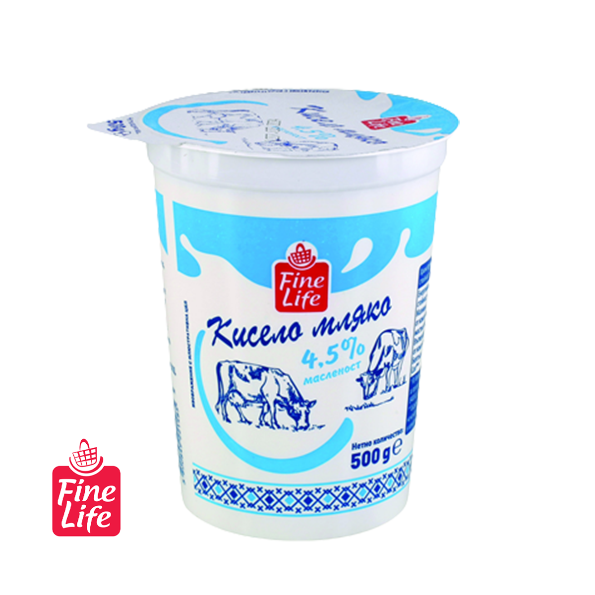 Кисело краве мляко FINE LIFE